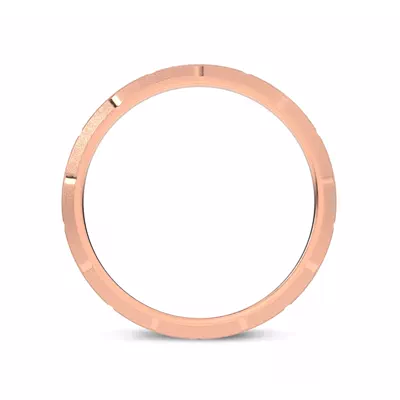 Brushed Brick Beveled Edge Band (7.1mm)