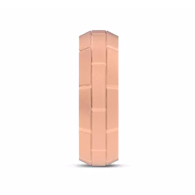 Brushed Brick Beveled Edge Band (7.1mm)