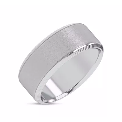 Mixed Textured Coin Edge Band (9mm)