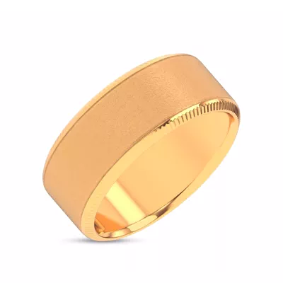 Mixed Textured Coin Edge Band (9mm)