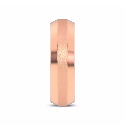 Mixed Textured Beveled Edge Band (7mm)