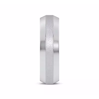 Mixed Textured Beveled Edge Band (7mm)