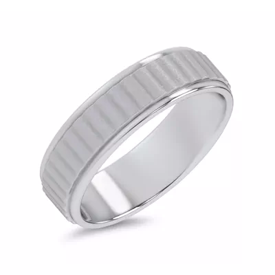 Brushed Rippled Band (7mm)