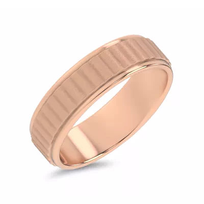 Brushed Rippled Band (7mm)