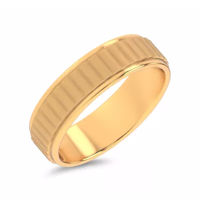 Brushed Rippled Band (7mm)