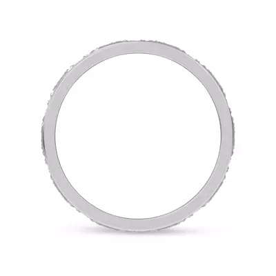 Brushed Hammered Center High-Polish Edge Band (7.1mm)