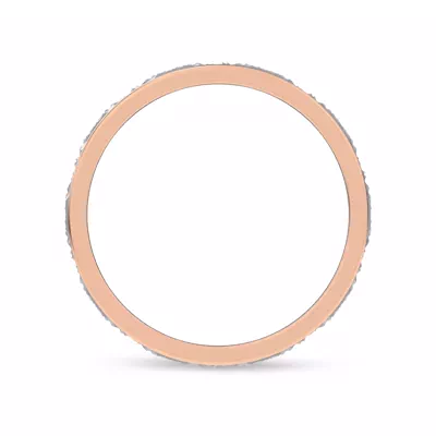 Brushed Hammered Center High-Polish Edge Band (7.1mm)