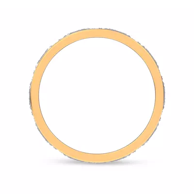 Brushed Hammered Center High-Polish Edge Band (7.1mm)