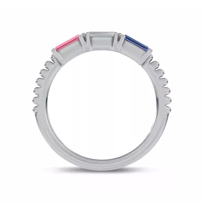 Americana Baguette Lab Diamond Ring