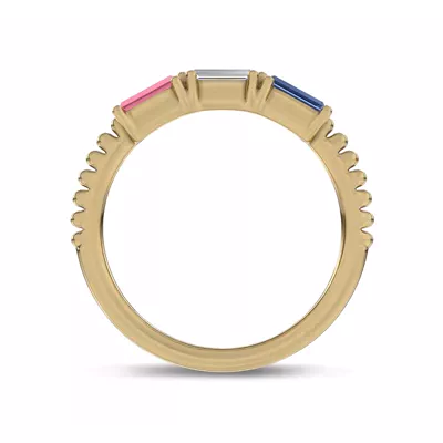 Americana Baguette Lab Diamond Ring