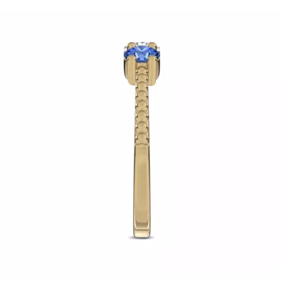 Americana Three-Stone Lab Diamond Vermeil Ring