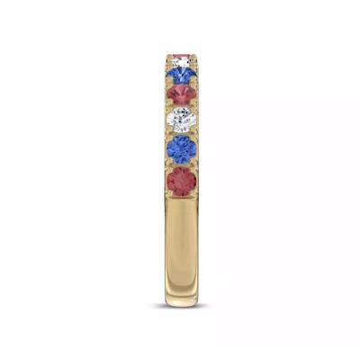Tricolor Lab Diamond Band