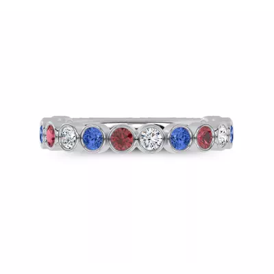 Americana Bezel Lab Diamond Ring