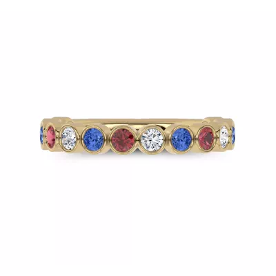 Americana Bezel Lab Diamond Ring