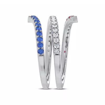Americana Pavé Spiral Lab Diamond Wrap Ring