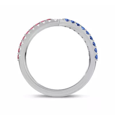 Americana Pavé Spiral Lab Diamond Wrap Ring