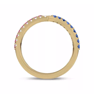 Americana Pavé Spiral Lab Diamond Wrap Ring