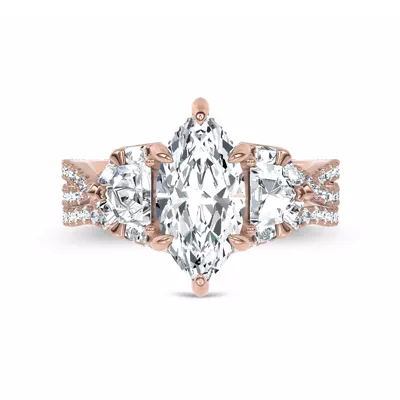 Bellatrix Contour Pavé Band