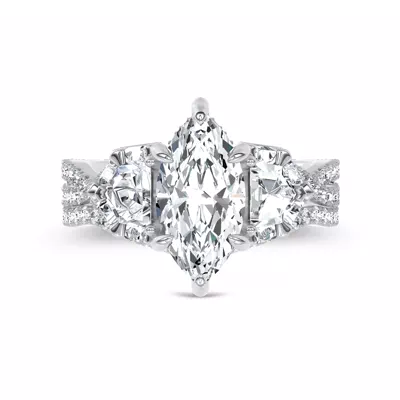 Bellatrix Contour Pavé Band