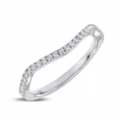 Bellatrix Contour Pavé Band