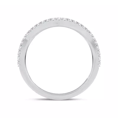 Bellatrix Contour Pavé Band