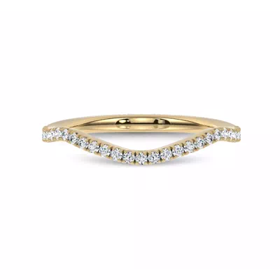 Bellatrix Contour Pavé Band