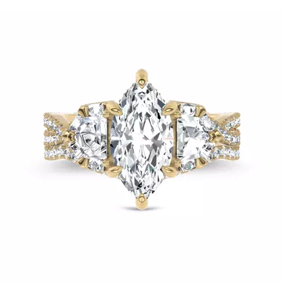Bellatrix Contour Pavé Band