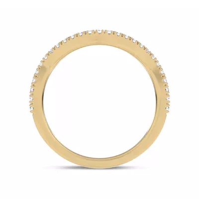 Bellatrix Contour Pavé Band