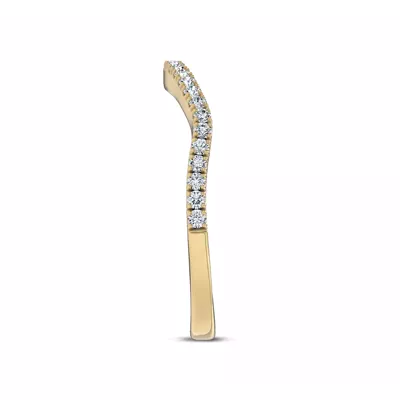 Bellatrix Contour Pavé Band
