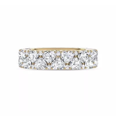 Hearts Mosaic Lab Diamond Eternity Band