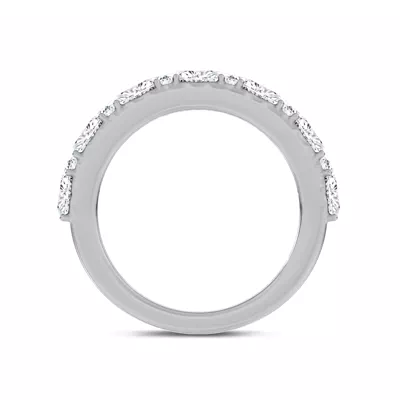 Hearts Mosaic Lab Diamond Half Eternity Band