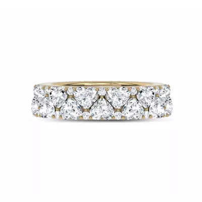 Hearts Mosaic Lab Diamond Half Eternity Band