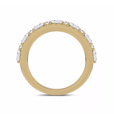 Hearts Mosaic Lab Diamond Half Eternity Band