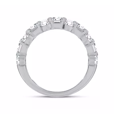 Starlight Baguette Triple Row Lab Diamond Band