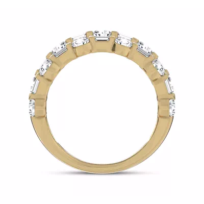 Starlight Baguette Triple Row Lab Diamond Band