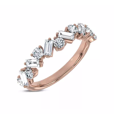 Zigzag Lab Diamond Band