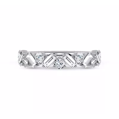 Zigzag Lab Diamond Band
