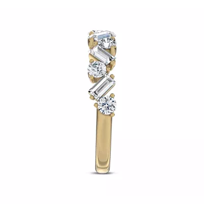 Zigzag Lab Diamond Band