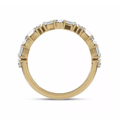 Zigzag Lab Diamond Band