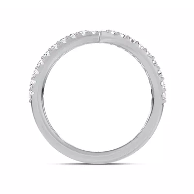 Pavé Spiral Lab Diamond Wrap Ring