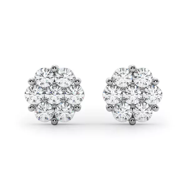 Flower Cluster Lab Diamond Studs (1/2 ct. tw.)