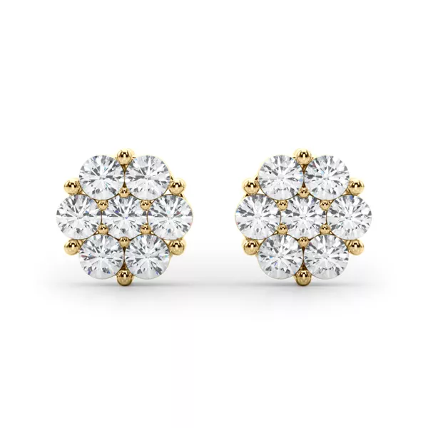 Flower Cluster Lab Diamond Studs (1/2 ct. tw.)