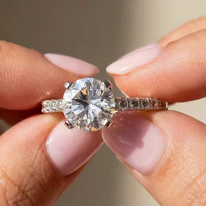 Video of Riley Classic Diamond & Ruby Engagement Ring