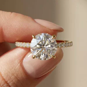 Video of Bellora Pavé Hidden Halo Engagement Ring
