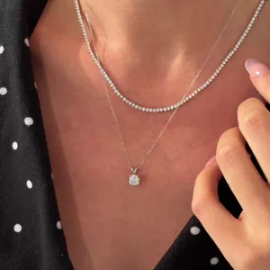 Video of Split Bail Diamond Solitaire Necklace (1.50 ct.)
