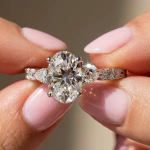 Video of Perelle Pear Pavé Engagement Ring