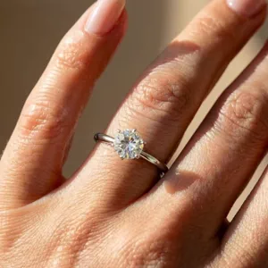 Video of Boda Six-Prong Comfort-Fit Engagement Ring (2mm)