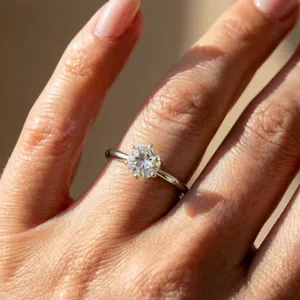 Video of Boda Six-Prong Comfort-Fit Engagement Ring (1.5mm)